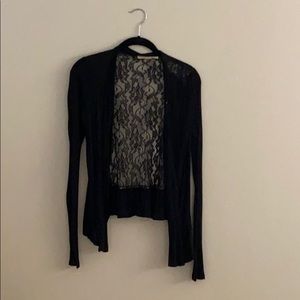 Black lace sweater